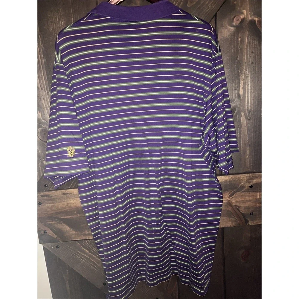 Polo Ralph Lauren Golf Shirt Men's ‎ Size XL  Plum purple, gold horse